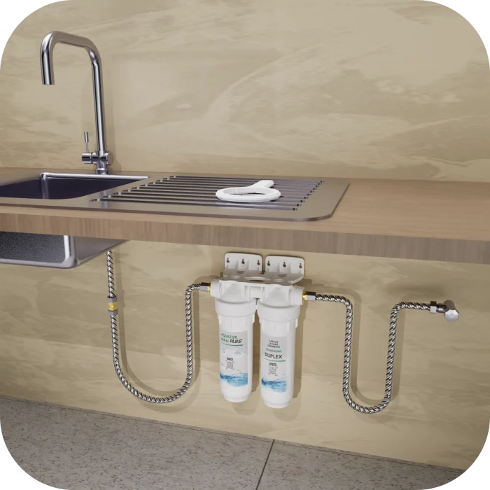 Filtru de apa Aquator Maxi Duplex Plus, 5000-8000 litri, sistem complet cu rezerva inclusa [3]