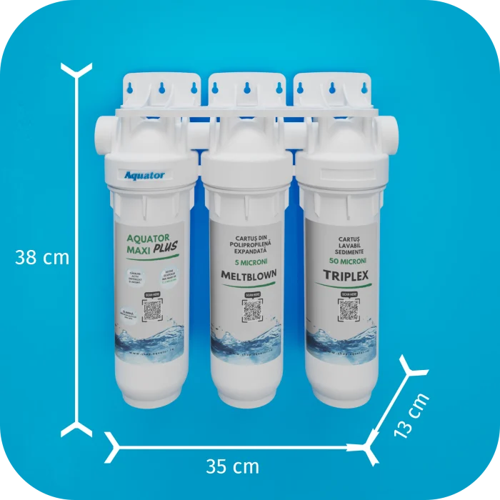 Filtru de apa Aquator Maxi Triplex Plus, 8000-10000 litri, sistem complet [1]