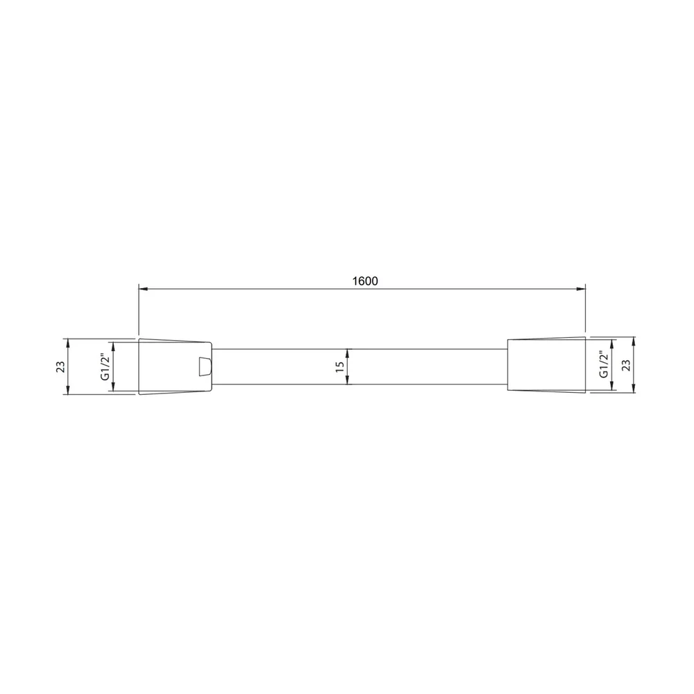 Furtun de dus 160 cm, nichel periat, Villeroy&Boch Universal Showers [2]