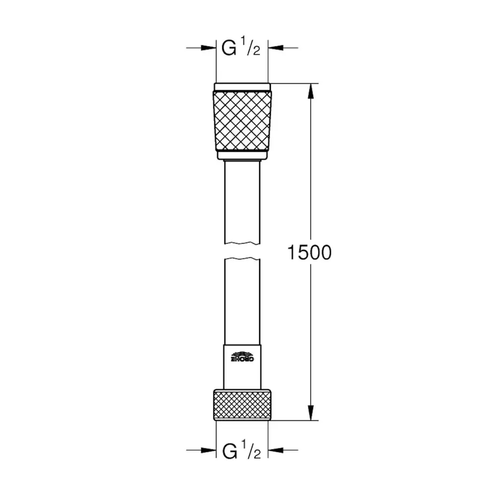 Furtun de dus crom 150 cm, Grohe Relexaflex [2]