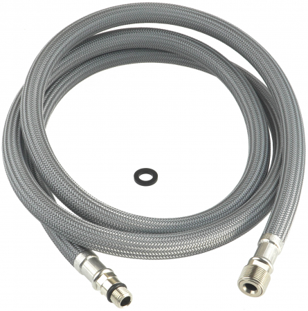 Bucatarie - Furtun Deante pentru baterie bucatarie cu dus extractibil, 150 cm, nailon, gri