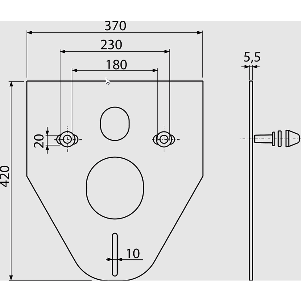 Garnitura izolare fonica pentru vas wc sau bideu cu accesorii incluse Alca M910 [1]
