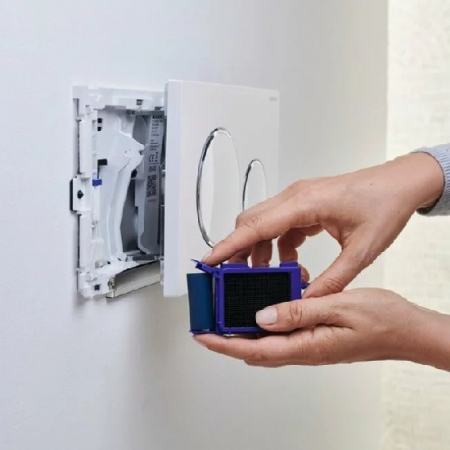 Modul Geberit DuoFresh actionare automata si insertie cartuse odorizante pentru rezervor incastrat Sigma 12 cm, antracit [4]