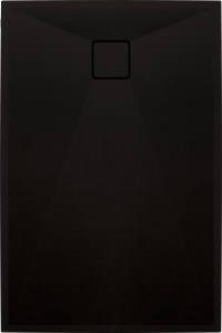 Cadita dus compozit slim neagra 120x80 cm Deante, Correo [1]