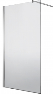 Set paravan dus walk-in 90x200 cm sticla securizata crom Deante cu bara, para dus si furtun, Grohe New Tempesta 110 si baterie dus Cersanit Suaro [1]