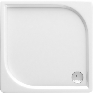 Cadite dus - Cadita dus slim patrata 80x80 cm alba Deante, Cubic