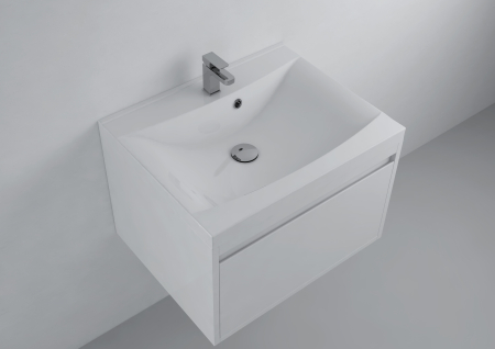 Obiecte sanitare - Lavoar Foglia Lucia, alb lucios, dreptunghiular, 60 x 48 cm