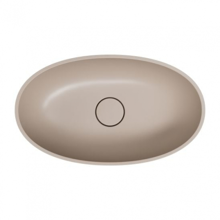 Lavoar baie 50x32 cm, oval, bej mat, Omnires Shell M+ [1]