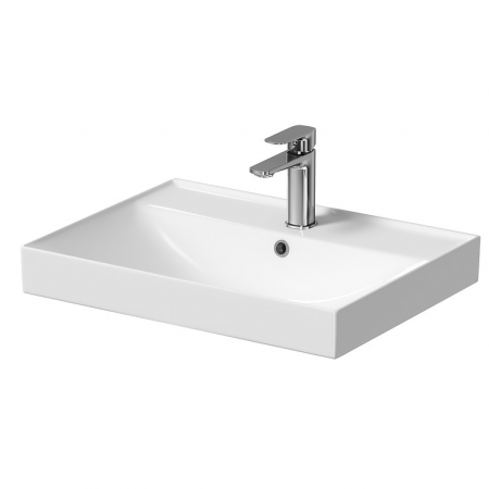 Chiuvete baie - Lavoar suspendat alb 60 cm, dreptunghiular, Cersanit Larga
