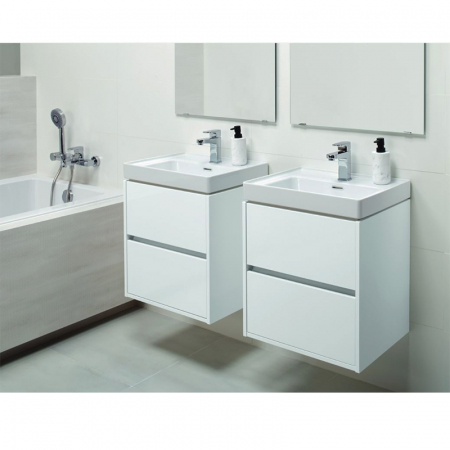 Lavoar baie incastrat alb 50 cm Cersanit Crea [3]