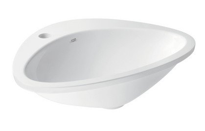 Chiuvete baie - Lavoar baie incastrat alb 59 cm, asimetric, Hansgrohe Axor Massaud