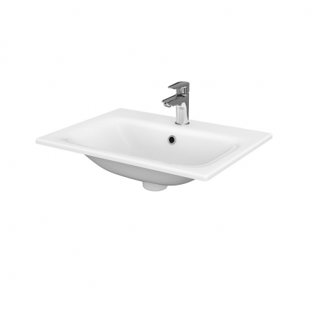 Chiuvete baie - Lavoar incastrat alb 60 cm, dreptunghiular, Cersanit Moduo