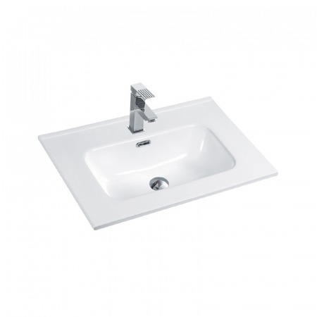 Baie - Lavoar baie incastrat alb 60 cm, dreptunghiular, Fluminia Siena