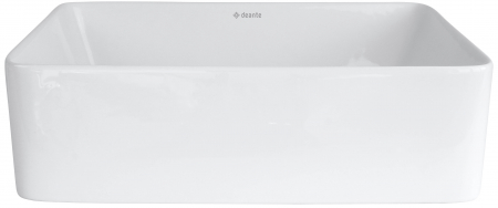 Lavoar baie pe blat alb 40 cm, dreptunghiular, Deante Jasmin [1]