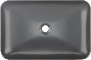 Lavoar pe blat antracit mat 60 cm, dreptunghiular, Deante Tess [1]