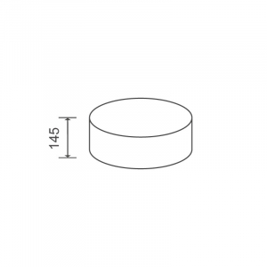 Lavoar pe blat alb lucios 40 cm, rotund, orificiu baterie, Fluminia Ibiza Grande New [7]