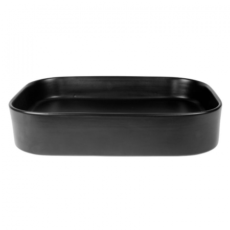 Lavoar baie pe blat negru mat 55 cm, dreptunghiular, Fluminia Capri [2]