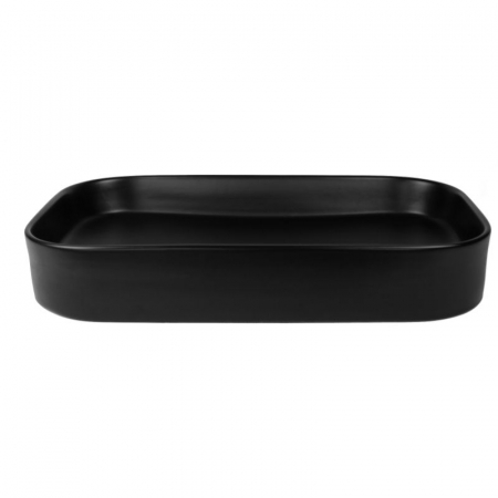 Lavoar baie pe blat negru mat 65 cm, dreptunghiular, Fluminia Capri [2]