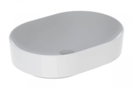 Chiuvete baie - Lavoar baie pe blat alb 55 cm, oval, Geberit VariForm Eliptic