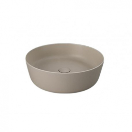 Chiuvete baie - Lavoar baie pe blat cappuccino mat 42 cm, rotund, Rak Feeling