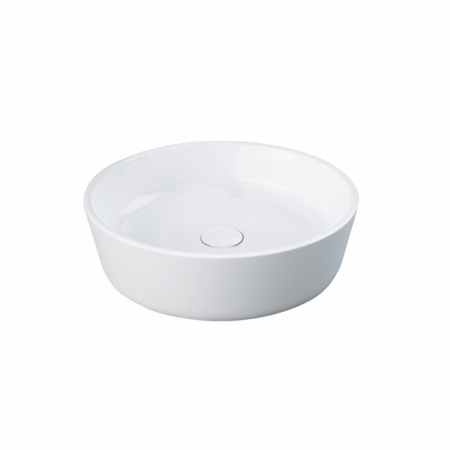 Chiuvete baie - Lavoar baie pe blat alb lucios 42 cm, rotund, Rak Feeling