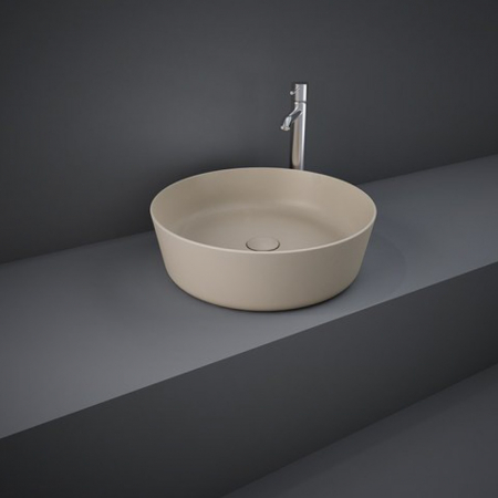 Lavoar baie pe blat cappuccino mat 42 cm, rotund, Rak Feeling [1]