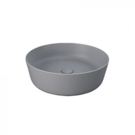Baie - Lavoar baie pe blat gri mat 42 cm, rotund, Rak Feeling