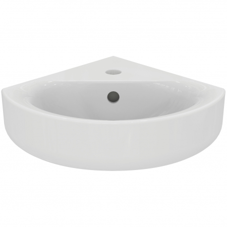 Lavoar baie pe colt alb 48 cm, orificiu baterie si preaplin, Ideal Standard Connect Space [1]