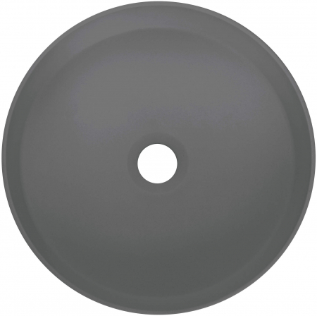 Lavoar pe blat compozit antracit mat 36 cm, rotund, Deante Silia [1]