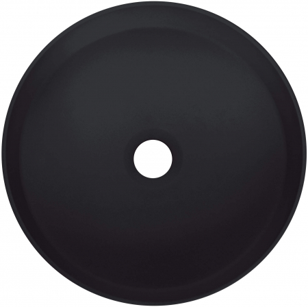 Lavoar pe blat compozit negru mat 36 cm, rotund, Deante Silia [1]