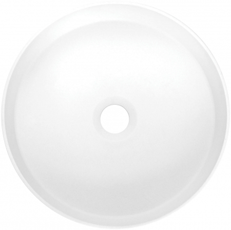 Lavoar pe blat compozit alb lucios 36 cm, rotund, Deante Silia [1]