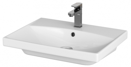 Chiuvete baie - Lavoar baie suspendat alb 60 cm, dreptunghiular, Cersanit City