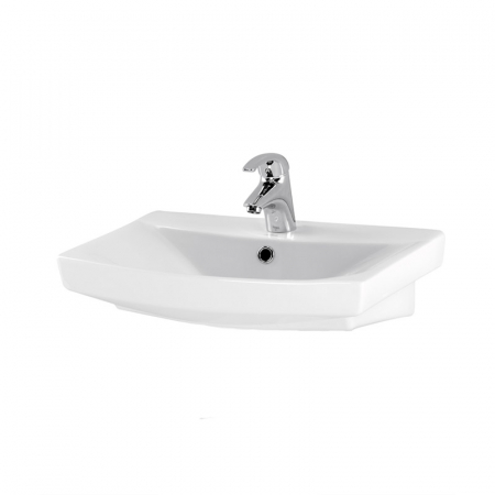 Chiuvete baie - Lavoar baie suspendat alb lucios 55 cm Cersanit Carina