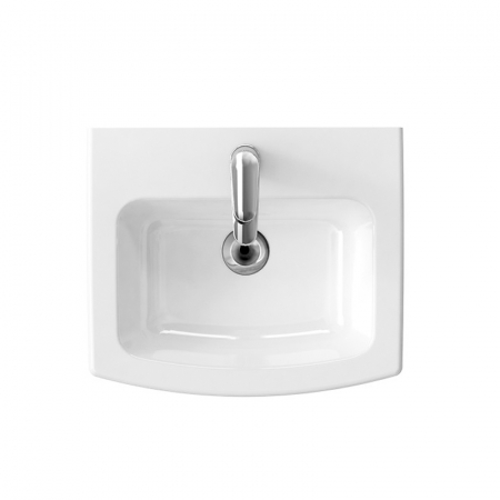 Lavoar baie suspendat alb lucios 50 cm Cersanit Easy [1]