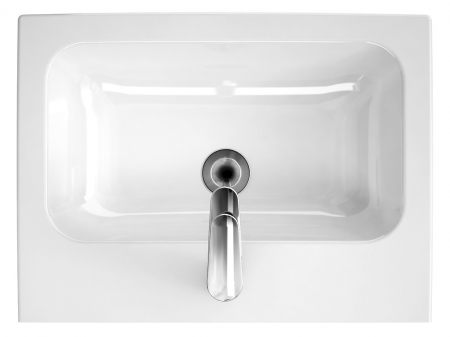 Lavoar baie suspendat alb lucios 60.5 cm, dreptunghiular, Cersanit Colour [1]