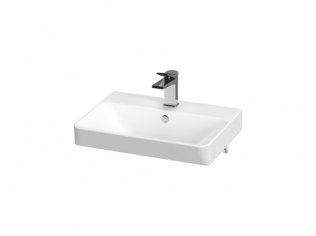 Chiuvete baie - Lavoar suspendat alb 50 cm, dreptunghiular, Cersanit Mille Slim