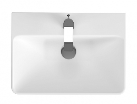 Lavoar suspendat alb 56 cm, dreptunghiular, Cersanit Mille [2]