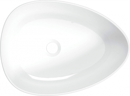 Lavoar ceramic, montare blat, 47x35 cm, alb, Deante Alpinia [1]