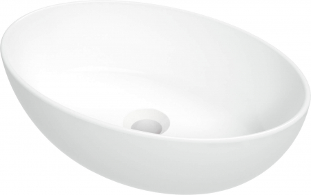 Lavoar ceramic, montare blat, 45.5x31 cm, alb, Deante Alpinia