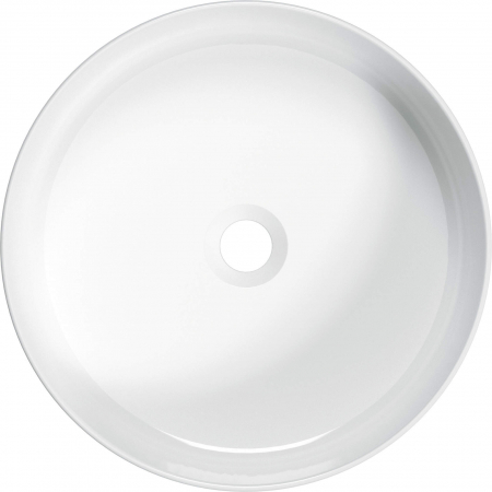 Lavoar ceramic, montare blat, 40x40 cm, alb, Deante Round [1]