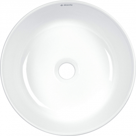 Lavoar ceramic, montare blat, asimetric, 36x36 cm, alb, Deante Silia Hexa [1]
