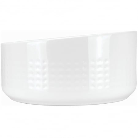 Lavoar ceramic, montare blat, asimetric, 36x36 cm, alb, Deante Silia Hexa [2]
