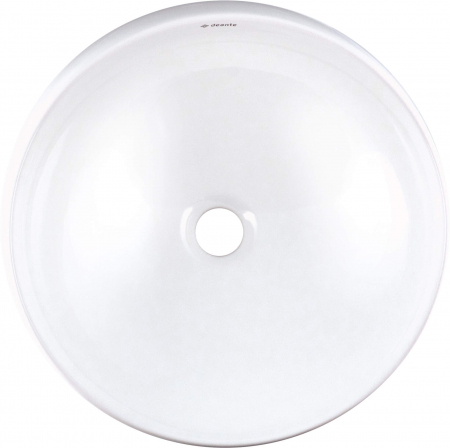 Lavoar ceramic, montare blat, asimetric, 41x41 cm, alb, Deante Alpinia [1]