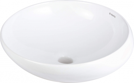 Lavoar ceramic, montare blat, asimetric, 41x41 cm, alb, Deante Alpinia