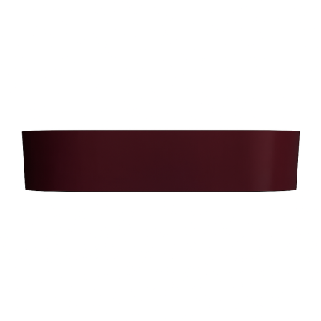 Lavoar compozit cu montare pe blat, 60x38 cm, burgundy mat, Foglia Terra [2]