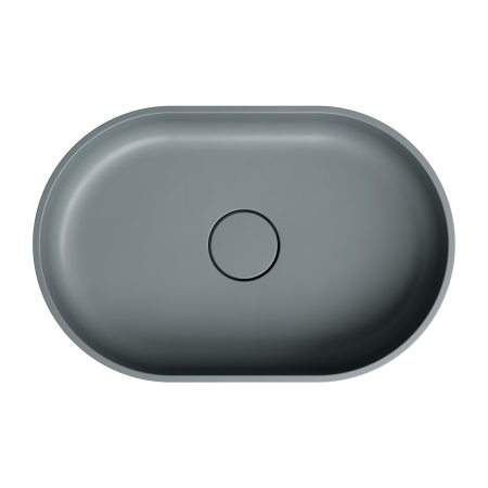 Lavoar compozit cu montare pe blat, 60x38 cm, Gri mat, Foglia Evo [1]