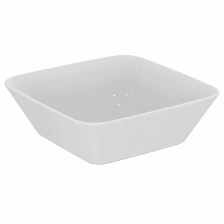 Chiuvete baie - Lavoar pe blat alb lucios 40 cm, patrat, fara preaplin, Ideal Standard Connect Air