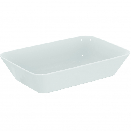 Baie - Lavoar pe blat alb lucios 60 cm, dreptunghiular, fara preaplin, Ideal Standard Connect Air