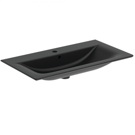 Chiuvete baie - Lavoar incastrat negru mat 84 cm, dreptunghiular, Ideal Standard Connect Air