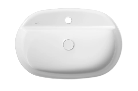 Lavoar cu montaj pe blat 60x40 cm, orificiu pentru baterie, alb, Isvea Infinity [2]